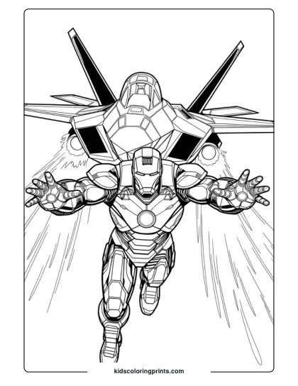 Adult Iron Man Coloring Page