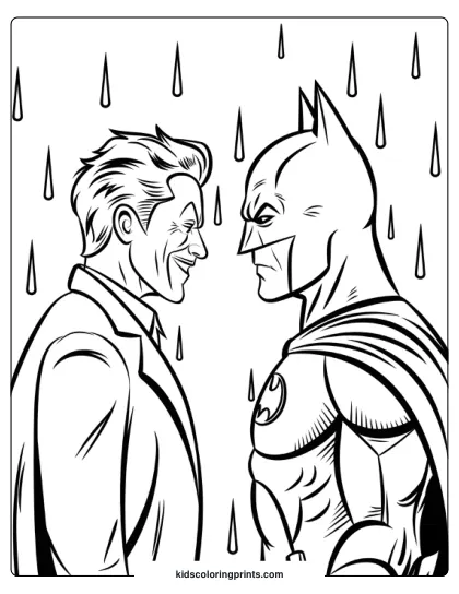 Batman Joker coloring page