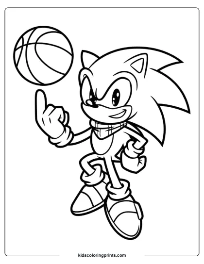 Sonic Boom Coloring Page