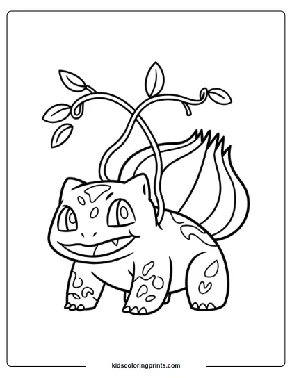 Bulbasaur Pokemon Coloring Page