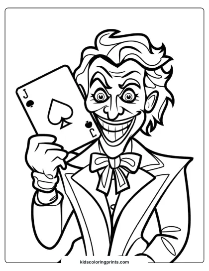 Joker Cartoon coloring page