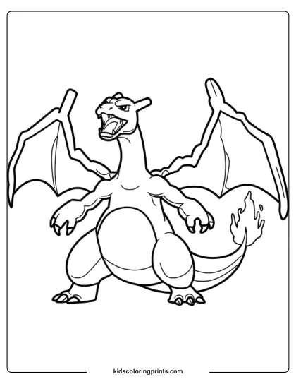 Charizard Pokemon Coloring Page
