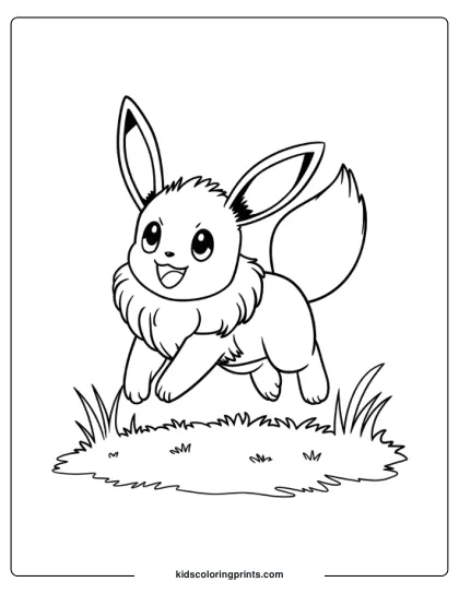 Eevee Pokemon Coloring Page