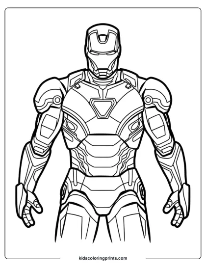 Iron Man Suit Coloring Page