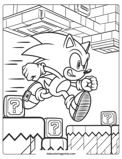Mario And Sonic Coloring Page