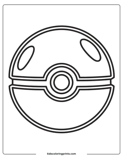 Pokemon Ball Coloring Page