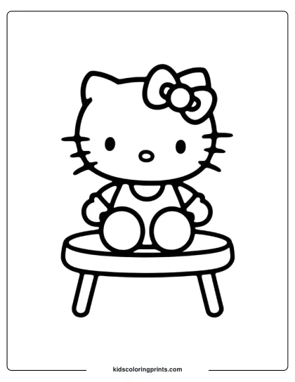 Sanrio Hello Kitty Coloring Page